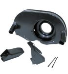 Black doghouse shroud with heater until 1970 engine